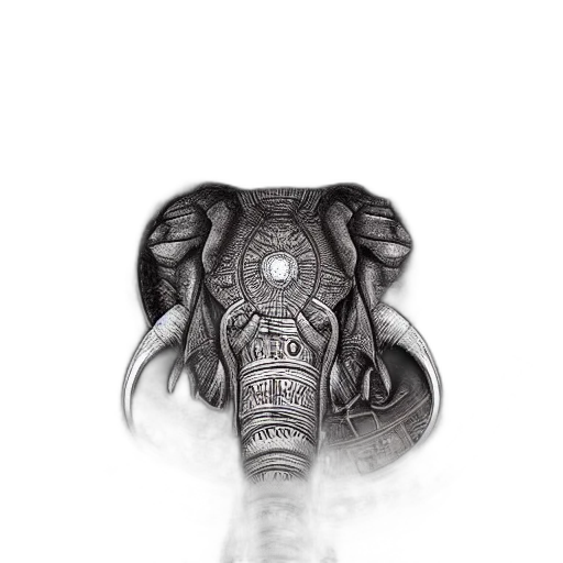 jewelry, animal, mask, crown, pencil sketch, photorealistic, fantasy art, concept art transparent PNG cut-out