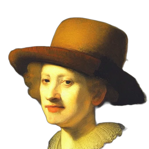 hat, face, staff, mask, photorealistic, oil painting, 3d render, concept art transparent PNG cut-out