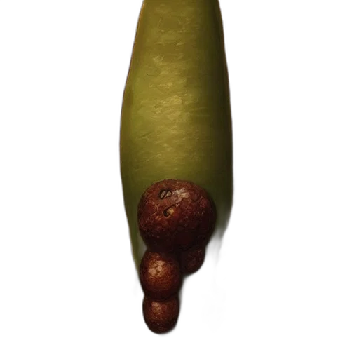 food, staff, weapon, crown, 3d render, photorealistic, concept art, banana transparent PNG cut-out