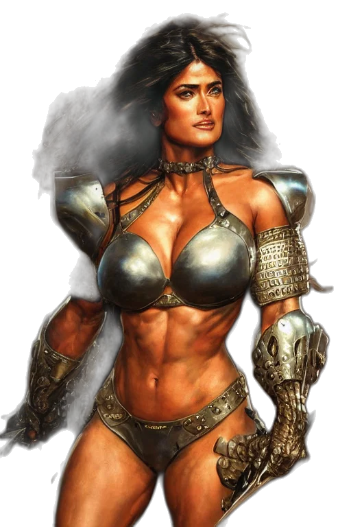 fantasy art, comic book art, concept art, photorealistic transparent PNG cut-out