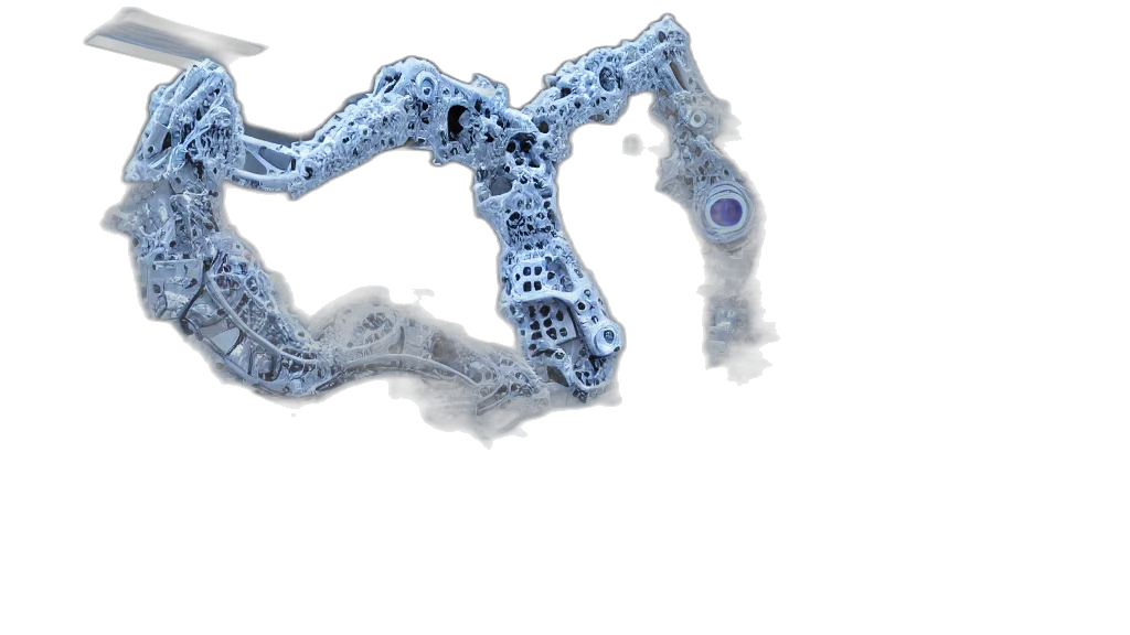 robot, jewelry, weapon, 3d render transparent PNG cut-out