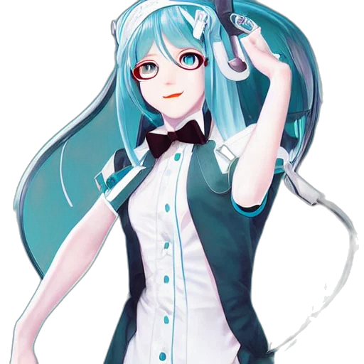 staff, dress, robot, face, anime, pixel art, concept art, cartoon transparent PNG cut-out