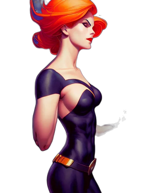 dress, hat, comic book art, pixel art, concept art, fantasy art, red, phil transparent PNG cut-out
