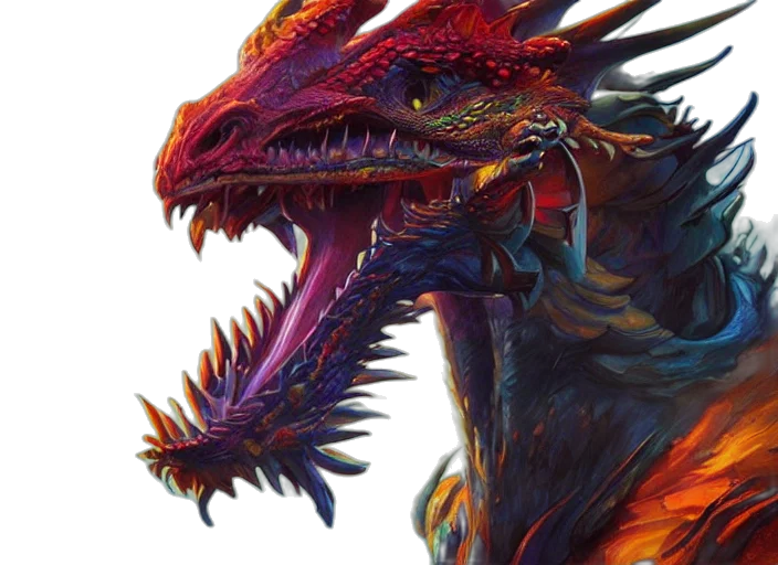 dragon, creature, animal, face transparent PNG cut-out