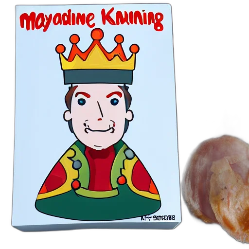 food, mayonnaise, king, character transparent PNG cut-out