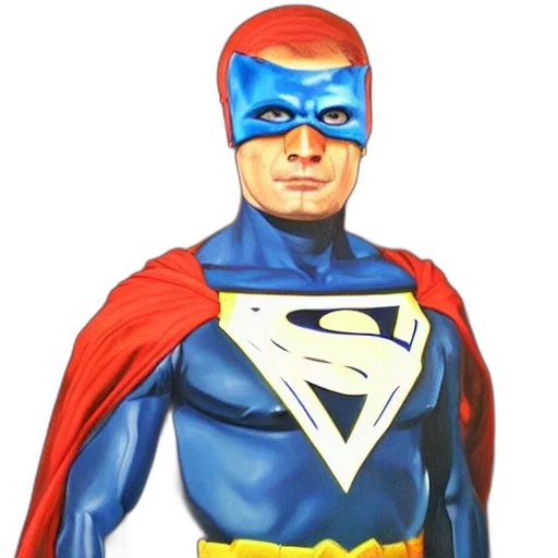 mask, face, comic book art, 3d render transparent PNG cut-out