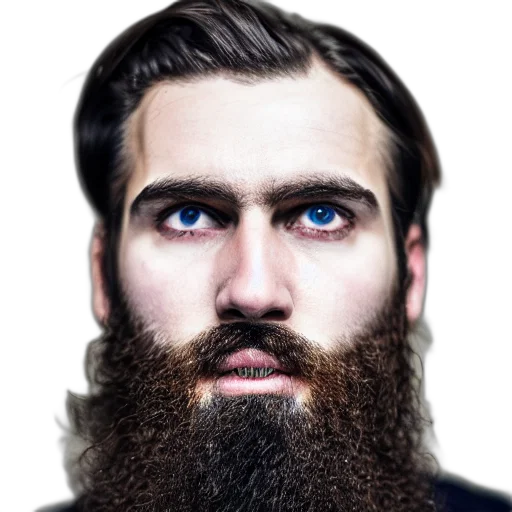 face, hair, animal, creature transparent PNG cut-out