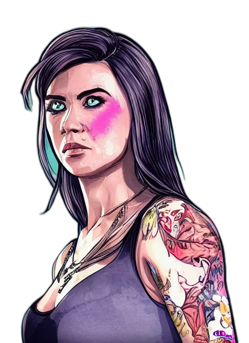 comic book art, concept art, cartoon, fantasy art transparent PNG cut-out