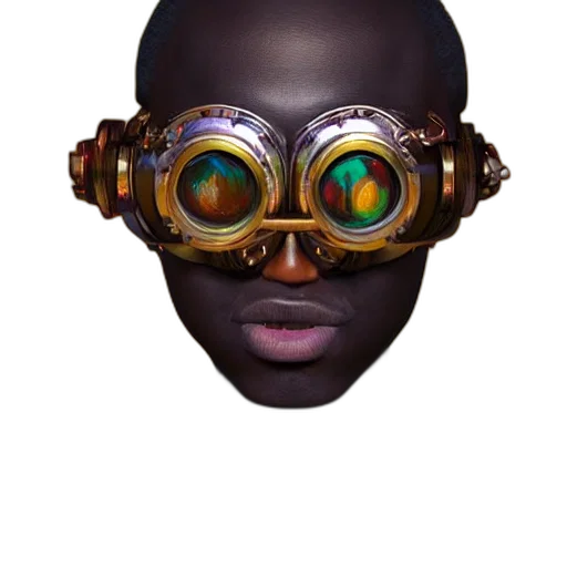 mask, face, robot, creature, concept art, 3d render, cyberpunk, photorealistic transparent PNG cut-out