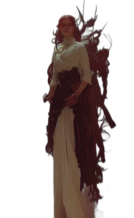 staff, dress, creature, dragon transparent PNG cut-out