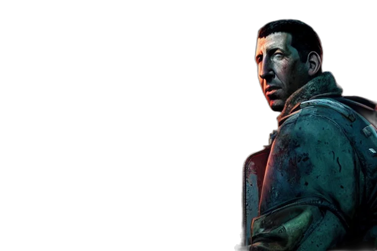 jacket, face, concept art, photorealistic transparent PNG cut-out