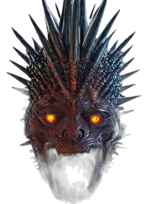 dragon, mask, creature, face transparent PNG cut-out