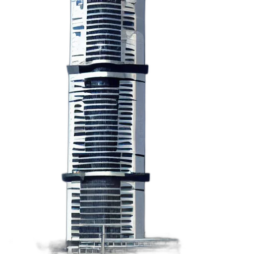 building, 3d render, concept art, photorealistic transparent PNG cut-out