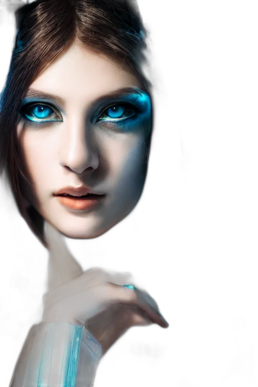 face, mask, jewelry, robot, photorealistic, fantasy art, 3d render, concept art transparent PNG cut-out