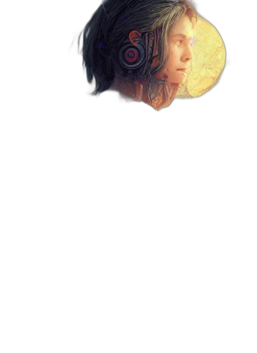 mask, face, hair, jewelry transparent PNG cut-out