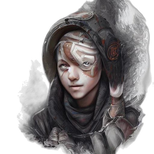 face, mask, jacket, robot, fantasy art, concept art, photorealistic, cyberpunk transparent PNG cut-out
