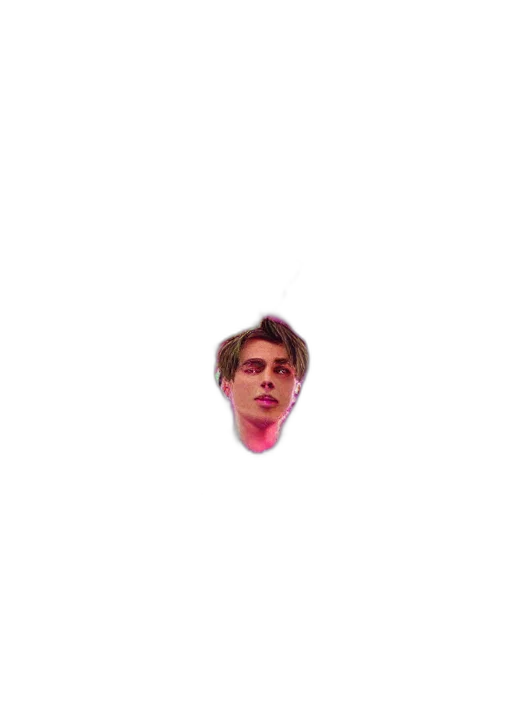 face, hair, creature, staff, pixel art, vaporwave, 3d render, photorealistic transparent PNG cut-out
