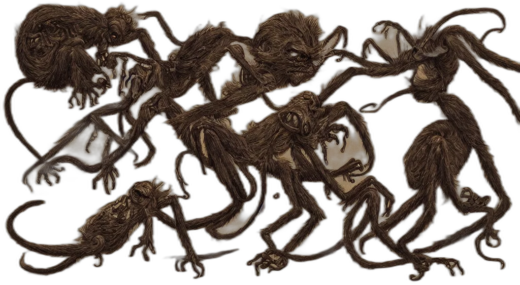 creature, animal, mask, concept art, 3d render, fantasy art, intricate, mix transparent PNG cut-out