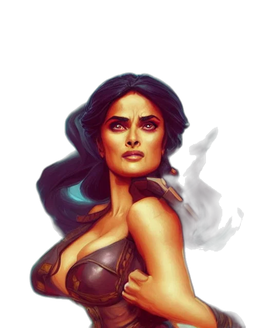comic book art, fantasy art, concept art, photorealistic transparent PNG cut-out