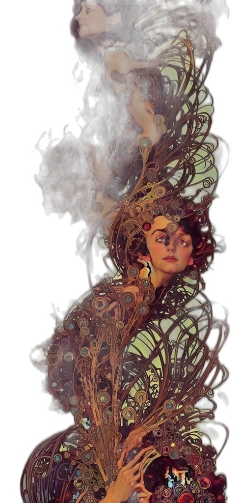 dress, mask, crown, hair, fantasy art, concept art, comic book art, photorealistic transparent PNG cut-out