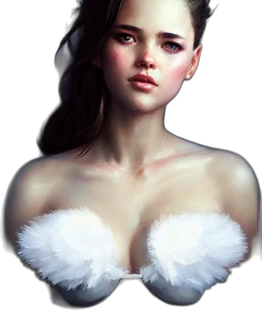 face, dress, crown, jewelry, fantasy art, photorealistic, concept art, oil painting transparent PNG cut-out