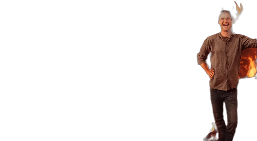 staff, hat, shoes, face transparent PNG cut-out