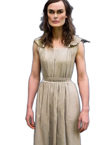 dress, staff, hair, face transparent PNG cut-out
