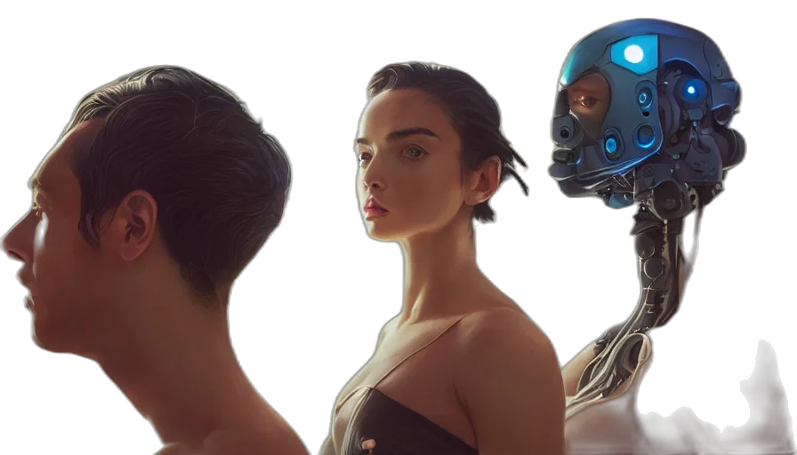 mask, robot, face, concept art transparent PNG cut-out