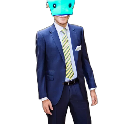 robot, staff, mask, creature transparent PNG cut-out