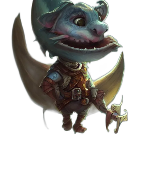 dragon, creature, staff, mask, concept art, fantasy art, pixel art, 3d render transparent PNG cut-out