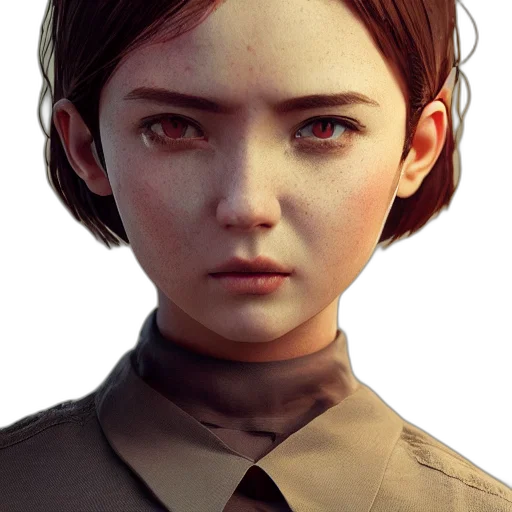 face, staff, robot, jacket transparent PNG cut-out