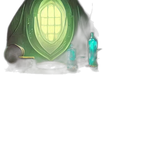 bottle, mask, crown, robot, concept art, fantasy art, watercolor, 3d render transparent PNG cut-out