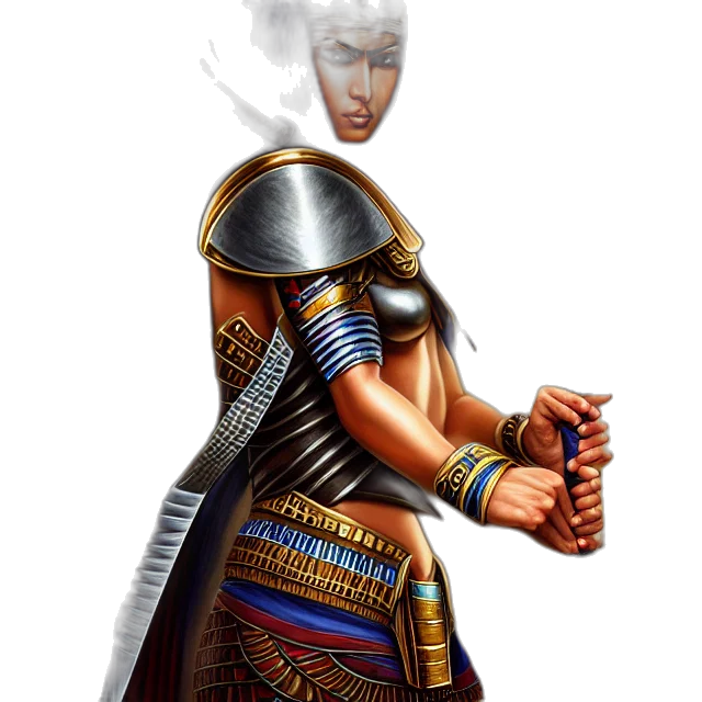 sword, staff, weapon, fantasy art, concept art, pixel art, photorealistic, egyptian transparent PNG cut-out