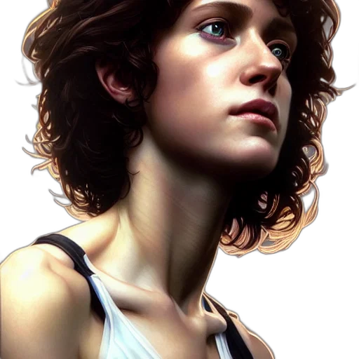 face, robot, photorealistic, concept art, fantasy art, oil painting, blue, beautiful transparent PNG cut-out