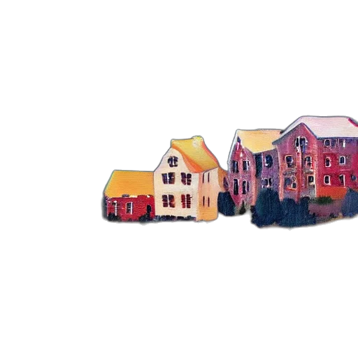 building, umbrella, furniture, watercolor transparent PNG cut-out