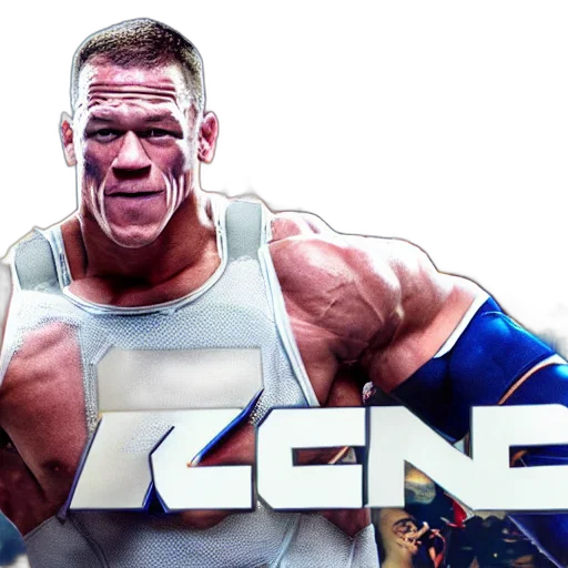 3d render, photorealistic, john, cena transparent PNG cut-out