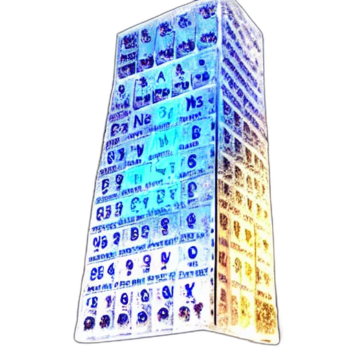 jewelry, building, robot, 3d render transparent PNG cut-out