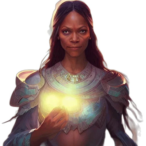 face, staff, jewelry, fantasy art transparent PNG cut-out