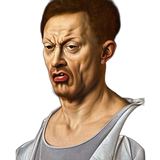 face, mask, staff, creature transparent PNG cut-out