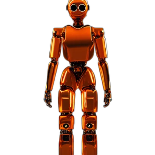 robot, 3d render, concept art, pixel art transparent PNG cut-out
