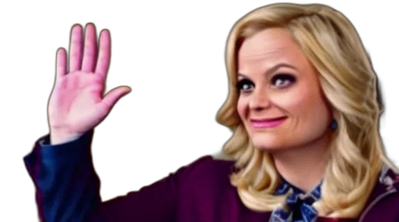 face, staff, leslie, knope transparent PNG cut-out