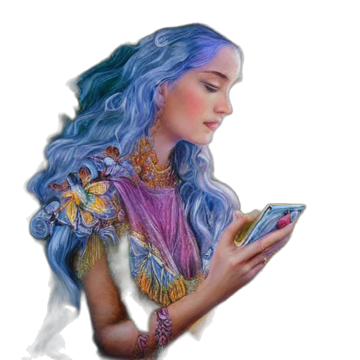 jewelry, dress, dragon, fantasy art transparent PNG cut-out
