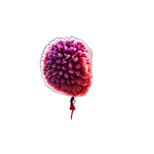 flower, umbrella, crown, hair, 3d render, photorealistic, concept art, watercolor transparent PNG cut-out
