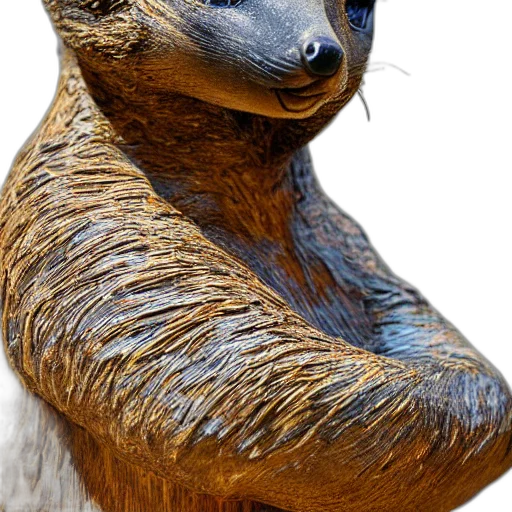 animal, creature, face, staff, photorealistic, 3d render, concept art, fantasy art transparent PNG cut-out