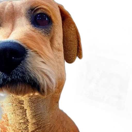 animal, food, creature, face, photorealistic, bread, dog transparent PNG cut-out