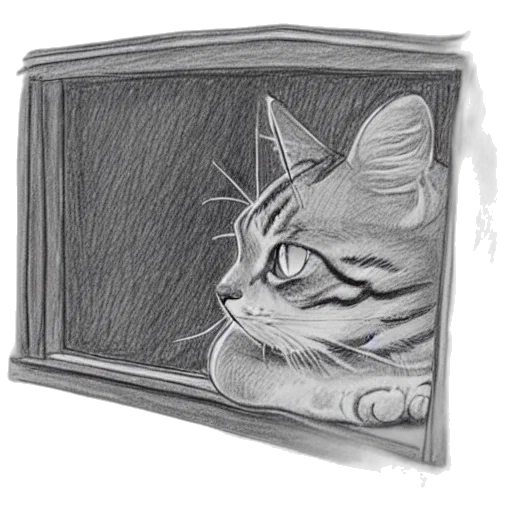 face, furniture, animal, mask, pencil sketch, photorealistic, concept art, cartoon transparent PNG cut-out