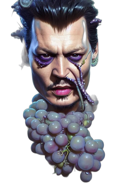 face, jewelry, staff, creature, photorealistic, concept art, 3d render, fantasy art transparent PNG cut-out