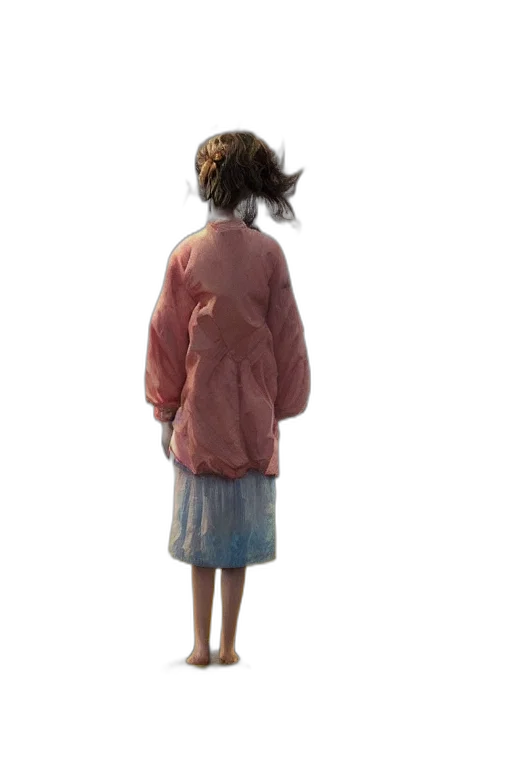 jacket, dress, creature, staff, concept art, 3d render, photorealistic, oil painting transparent PNG cut-out