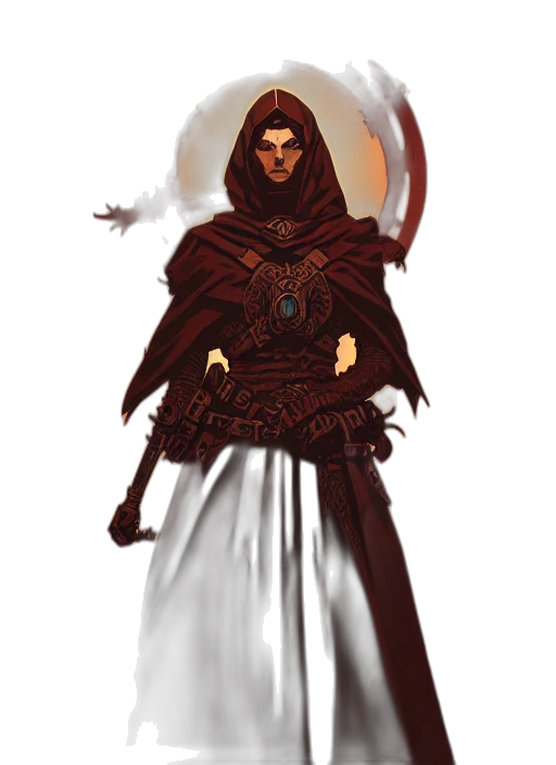 staff, sword, concept art, fantasy art, pixel art, comic book art, dark, red transparent PNG cut-out