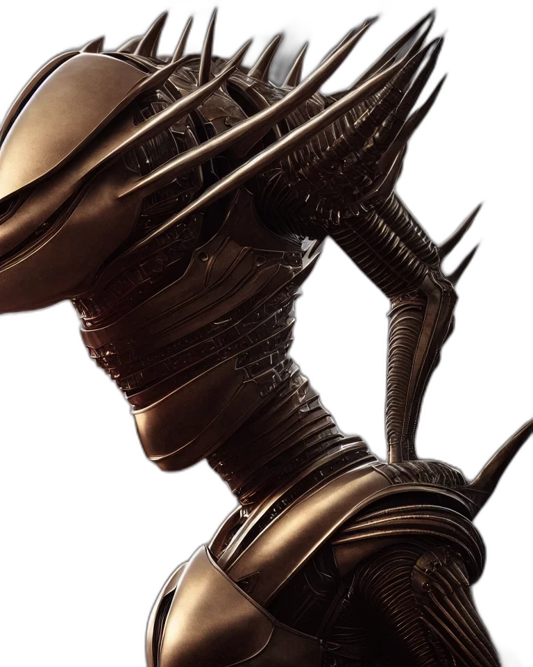 sword, robot, dragon, concept art, 3d render, fantasy art, photorealistic, outer space transparent PNG cut-out